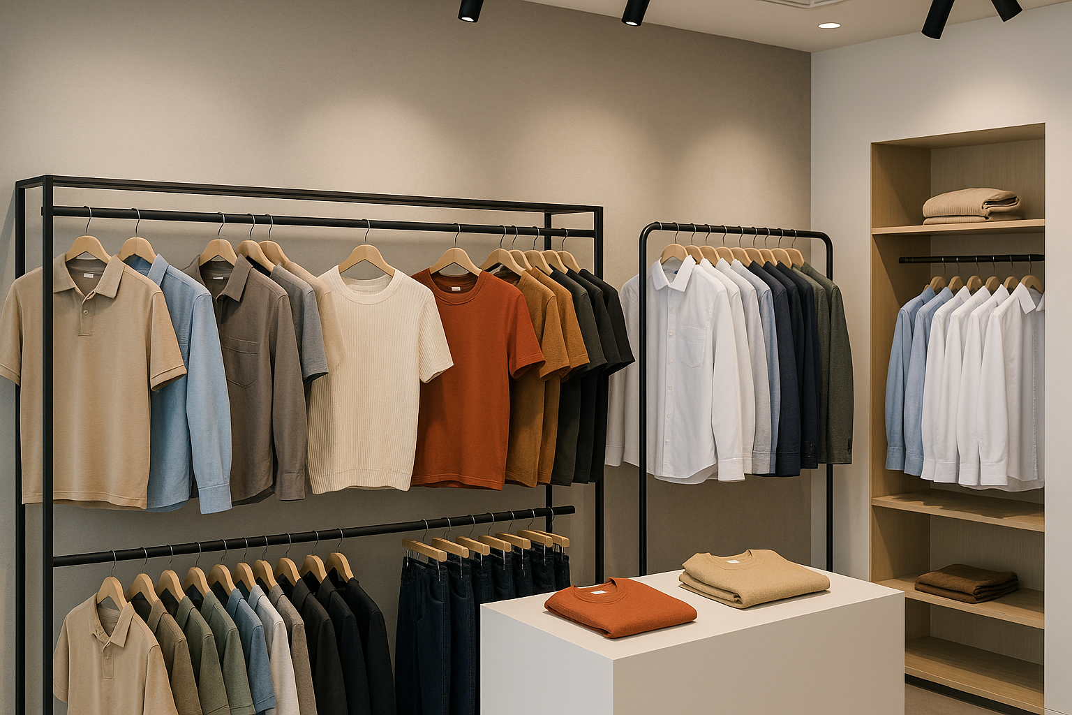 Create an E commerce stoe banner not kitchen accessores display clothes shrits